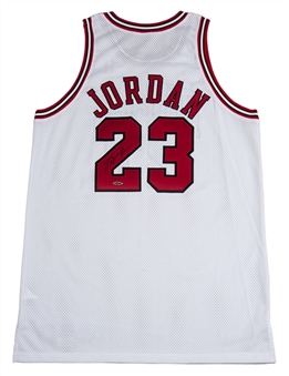 1998 Michael Jordan Game Used and Signed Chicago Bulls Jersey From His Final Regular Season Game as a Bull April 18th 1998 Photo Matched  (MeiGray and Bulls LOA)